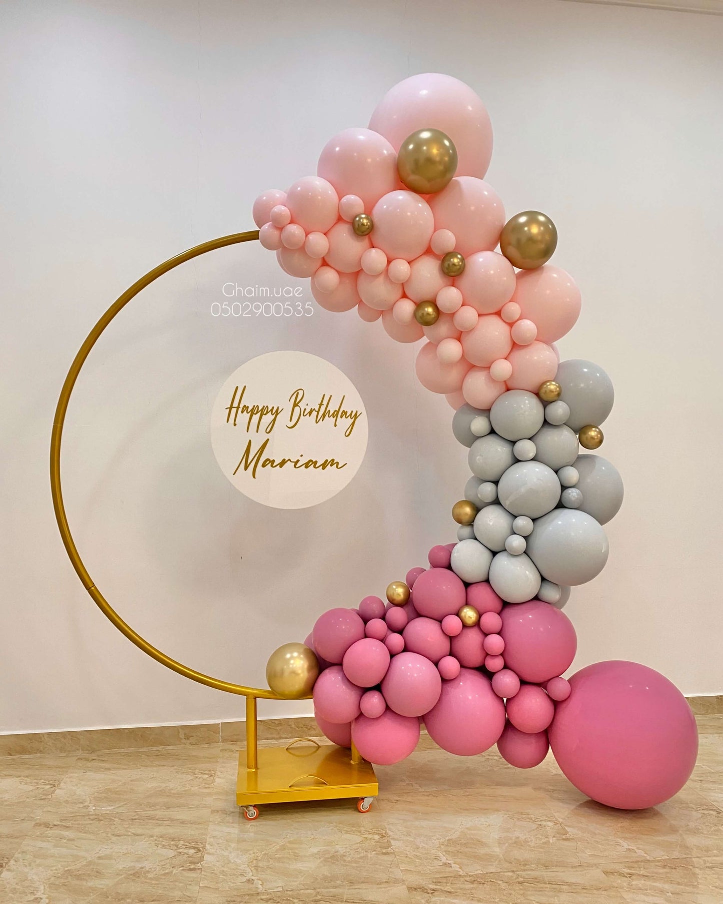 Pink & Gray Birthday for Her