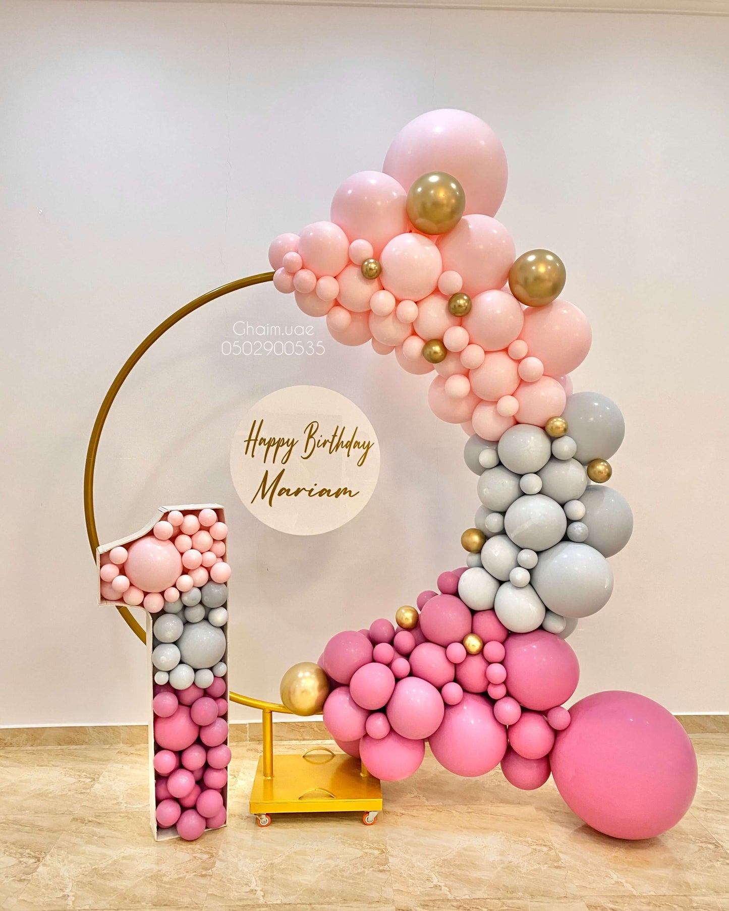Pink & Gray Birthday for Her