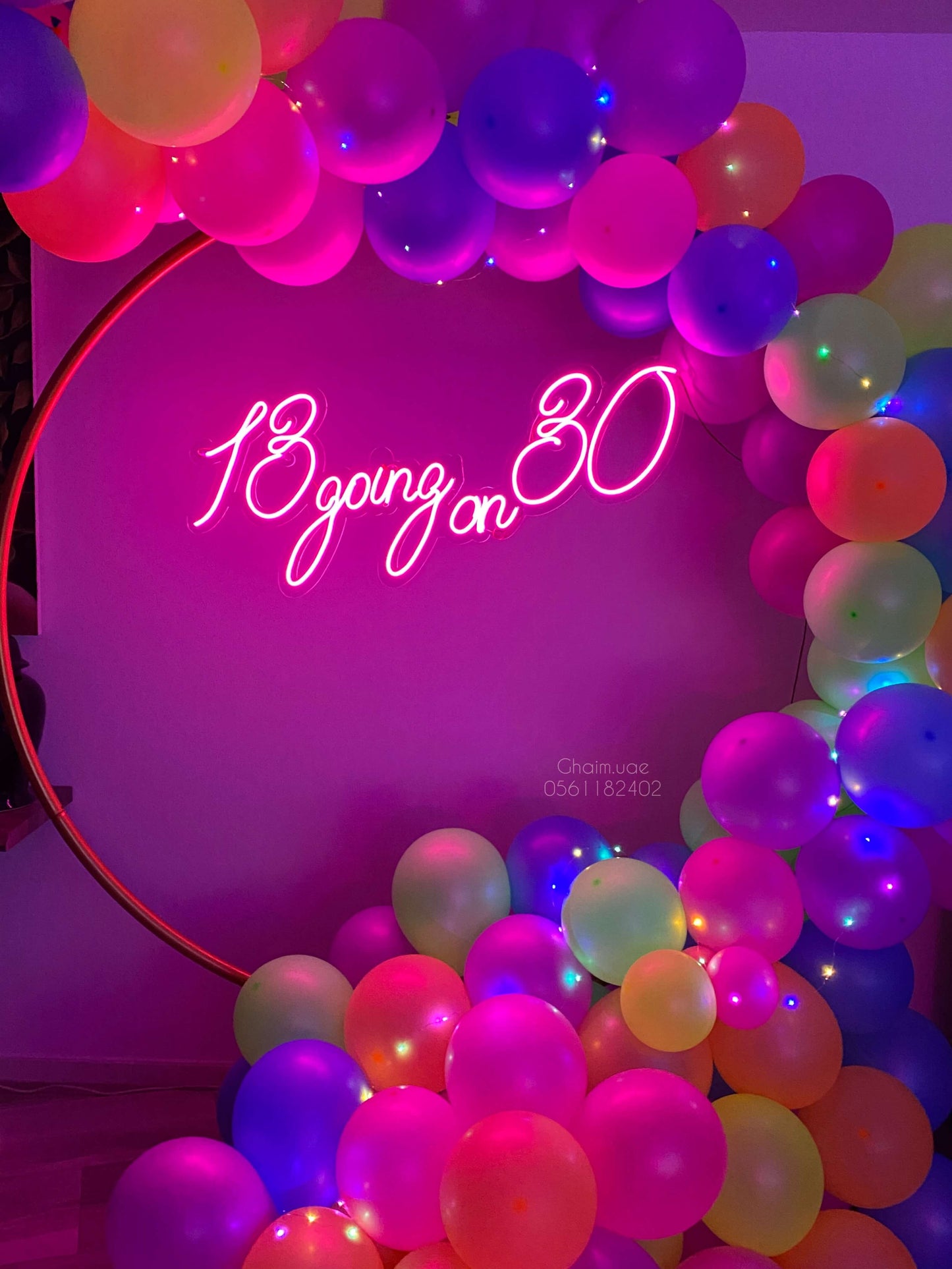 Neon Glow 30th Birthday Party